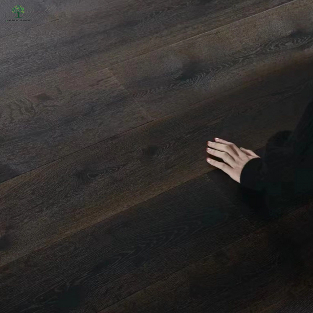 LWD-EB013 Винтажный стиль, химическая реактивная морилка, деревянный пол из европейского дуба, деревянный пол из белого дуба