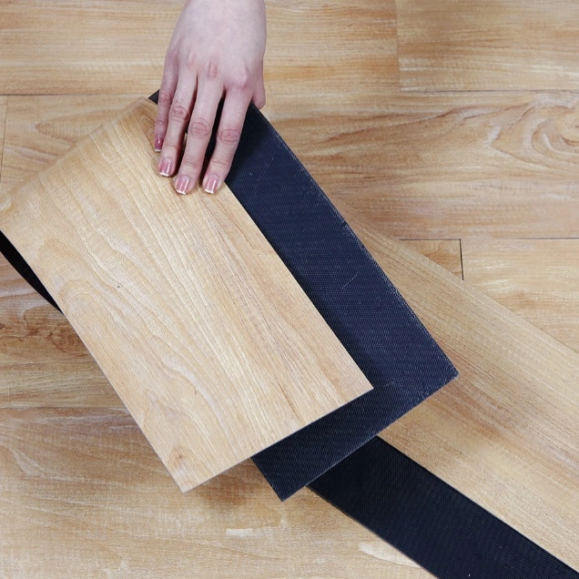 LWD-L10277 Виниловый пол LVT с текстурой древесины, клей вниз/сухая задняя часть 