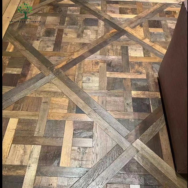 LWD-EB025 Паркетная панель Versailles из старой древесины, восстановленная