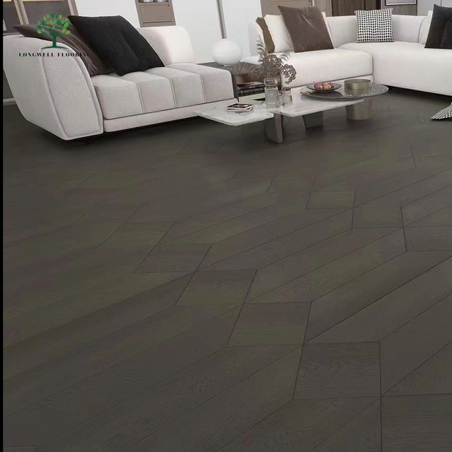 LWD-EB017 Пол из твердой древесины из дуба «рыбная кость» Chevron