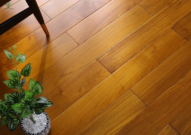 LWD-EB042 Деревянный пол из бирманского тикового дерева